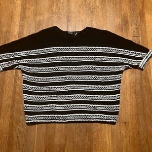 Nic+Zoe Celestial Sweater Cotton Linen Blend Knit Top